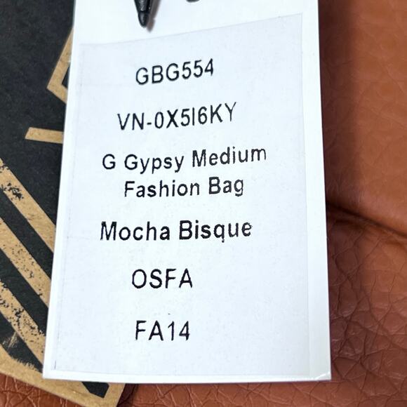 Vans Gypsy Tote Satchel Bag Brown Mocha Bisque Hobo Studded Western New - Picture 14 of 14